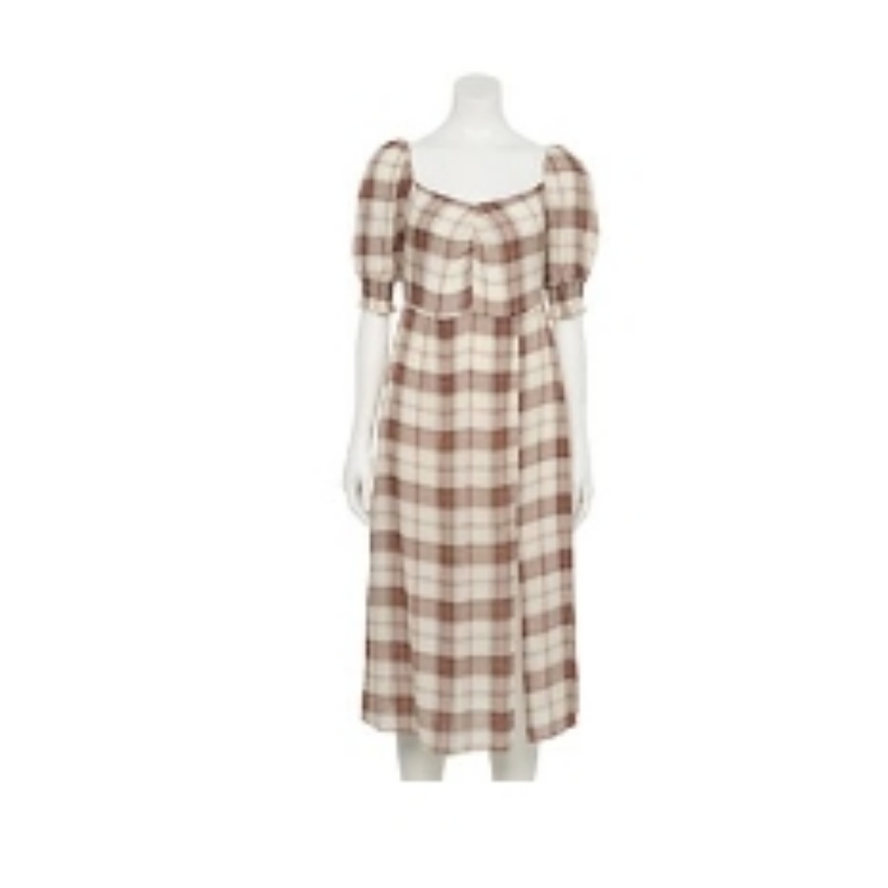 Hint of Mint Short Sleeve Smocked Midi Dress, S, NWT